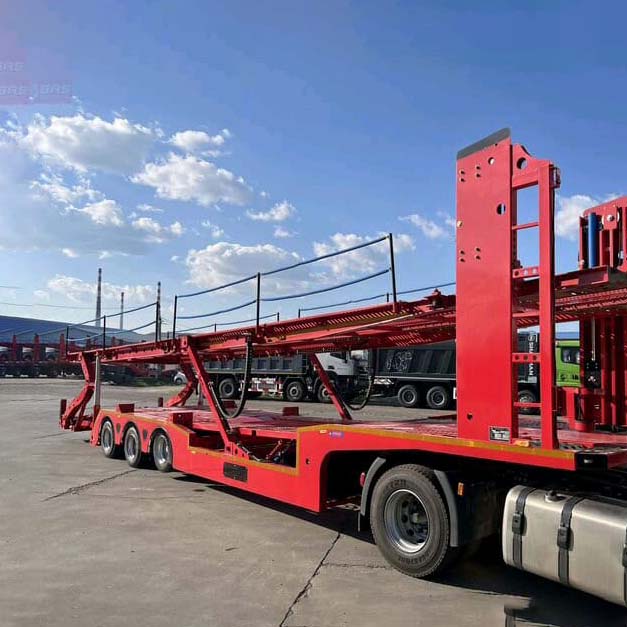 3 Axle 8 Carrier Carrier Load Semi Trailer