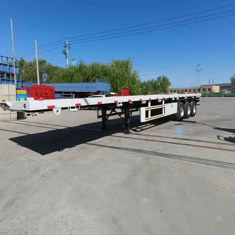 3 Axle Flatbed Semi Trailer Σχεδιασμένο για την Τανζανία